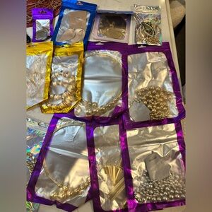 25 piece Bundle of Assorted Costume Jewelry with Pearls and Metallic Accents